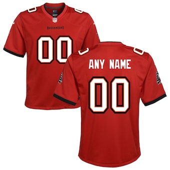 youth nike tampa bay buccaneers red custom game jersey_pi389